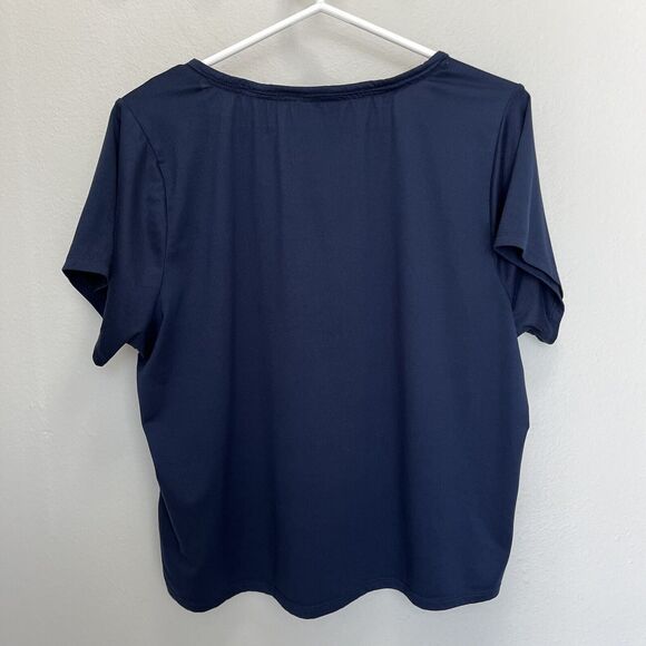 Lucky Brand | Blue Floral Pocket Sleep Top Soft Short Sleeve XL Boho - Picture 7 of 7